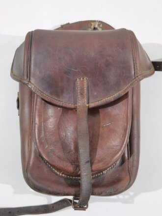 Satteltasche Wehrmacht. Ungereinigtes Stück, defekt, datiert 1943