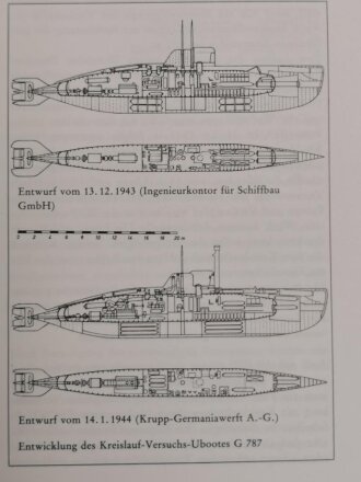 "Geschichte des deutschen U - Bootbaus", Band II, Eberhard Rössler, 550 Seiten, DIN A4,