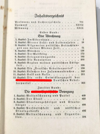 Adolf Hitler " Mein Kampf" blaue Ganzleinenausgabe von 1935