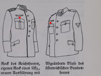 "Uniformen der Deutschen Wehrmacht", einschließlich Ausrüstung und Seitenwaffen, DIN A5,  aus Raucherhaushalt