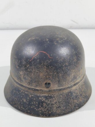 Stahlhelm Luftschutz. Originallack, hatte nie ein Emblem. Ungereinigtes Stück