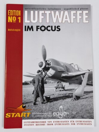 "Luftwaffe im Focus", Edition No 1, unveröffentlichte Aufnahmen - unpublished photos, DIN A4, 40 Seiten, aus Raucherhaushalt