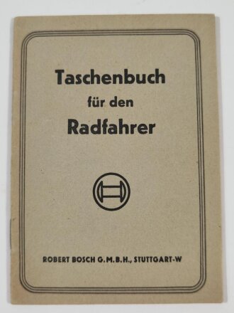 "Taschenbuch für den Radfahrer" blanko,...