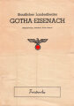 Staatliches Landestheater Gotha-Eisenach "Frederike" Spielzeit 1942/43, Faltblatt