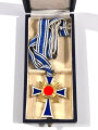 Ehrenkreuz der deutschen Mutter in Gold im Etui, Hersteller Carl Poellath, Schrobenhausen