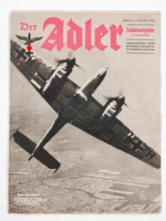 Der Adler Schulausgabe "Über Leningrad", 2. Juli-Heft 1943