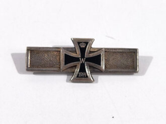 REPRODUKTION, Wiederholungsspange 1914 zum Eisernen Kreuz 2. Klasse von 1870 gestempelt "800" Silber