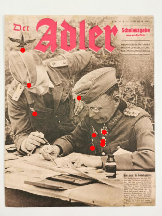 Der Adler Schulausgabe "Hier steht die Feindbatterie!", 2. August-Heft 1943