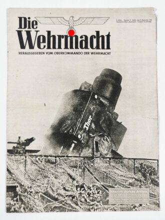 Die Wehrmacht "Schwerste deutsche Artillerie", Heft Nr. 19, 9. September 1942