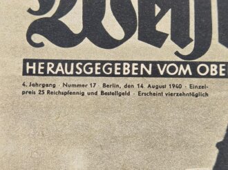 Die Wehrmacht "Ihre Bomben lassen England erzittern-", Heft Nr. 17, 14. August 1940