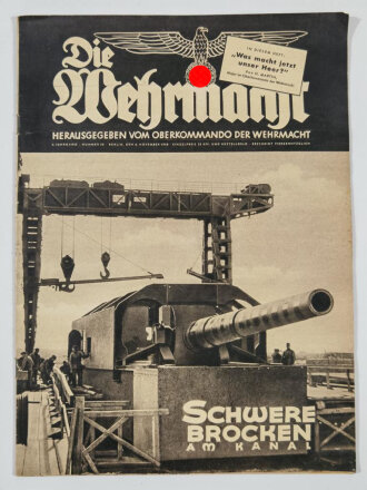 Die Wehrmacht "Schwere Brocken am Kanal", Heft Nr. 23, 6. November 1940