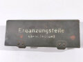 Kasten "Ergänzungsteile Gr.W.34 ( 8cm)". Originallack, ungereinigtes Stück