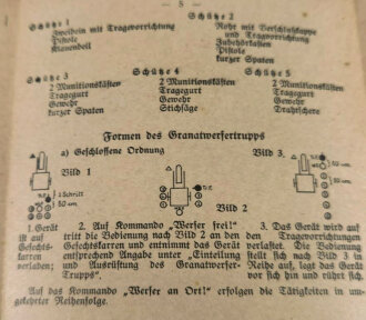 Waffentafel Wa 36/37 "Schwere Granatwerfer" von 1939