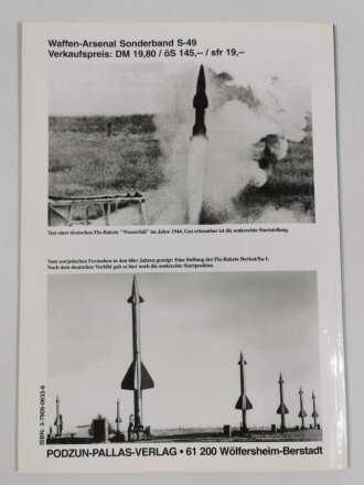 Waffen - Arsenal Sonderband S - 49, "Deutsche Fla - Raketten (Wasserfall-Schmetterling-Taifun u.a.) und ihre Sowjetischen Kinder", Wilfried Kopenhagen, 48 Seiten, DIN A4