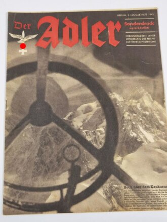 Der Adler Sonderdruck "Hoch über dem Kaukasus", 2. Januar-Heft 1943