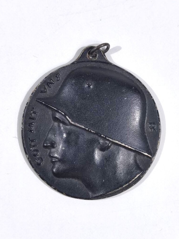 Eiserne Medaille " Die Tat Ist Des Deutschen Stolzestes Wort 1918" Du