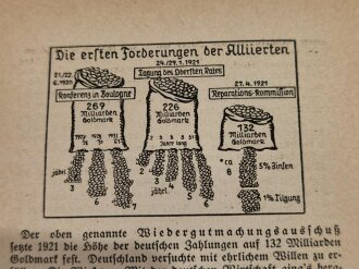 "Der Vetrag von Versailles", datiert 1933 30 Seiten, Din A6