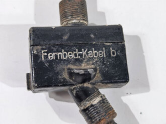 Kabel für  Bedienungsteil b für Feldfunksprecher der Wehrmacht. Guter Zustand, Funktion nicht geprüft