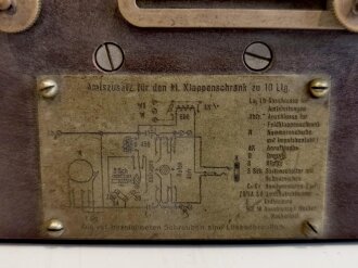 Amtszusatz für den kleinen Klappenschrank datiert 1942, Funktion nicht geprüft