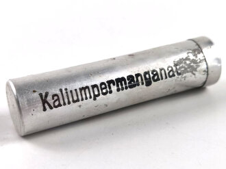 Röhrchen " Kaliumpermanganat" für Sanitätszwecke der Wehrmacht