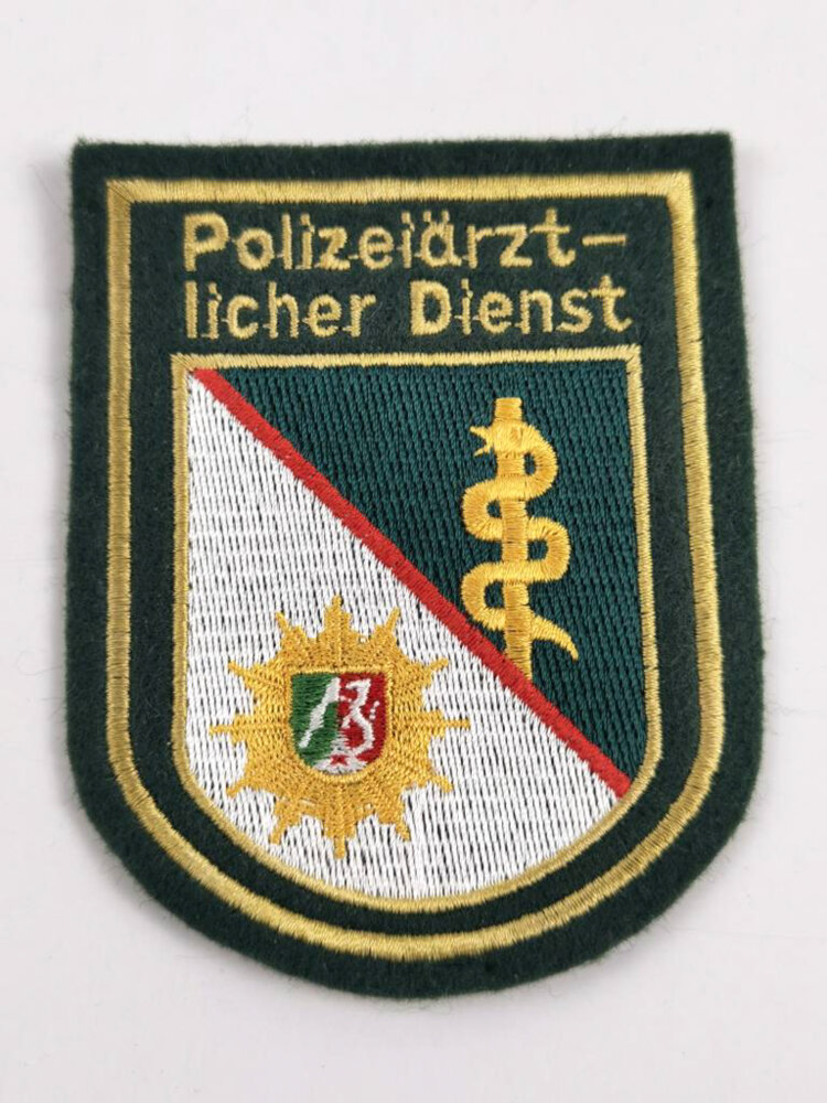 Ärmelabzeichen Polizei Nordrhein- Westfalen, " Polizeiärztlicher Dien