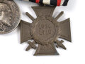 Württemberg, Ordenspange Eisernes Kreuz 2.Klasse 1914,  Silberne Militärverdienstmedaille König Wilhelm II. 1892 - 1918, Ehrenkreuz für Frontkämpfer