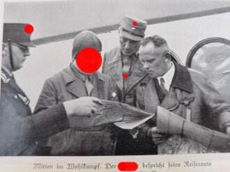 Sammelbilderalbum "Deutschland erwacht" Komplett, Schutzumschlag geklebt, die Rückseite des Führerbild anderweitig beklebt