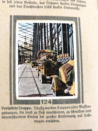 Sammelbilderalbum "Die Deutsche Wehrmacht" - herausgegeben vom Cigaretten Bilderdienst Dresden A.S., ca 70 Seiten, komplett