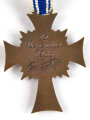 Ehrenkreuz der Deutschen Mutter ( Mutterkreuz ) in Bronze am Band