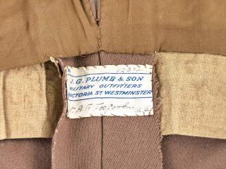 British WWII Army riding breeches, made by "J.G. Plumb & Son, Mlitary outfitters, Westminster"  uncleaned