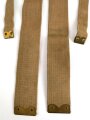 British WWII, Pair of Pattern 1937 Haversack shoulder straps (Left and right  webbing L straps ) used. A set of brass buckles included ( no picture )