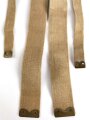 British WWII, Pair of Pattern 1937 Haversack shoulder straps (Left and right  webbing L straps ) used. A set of brass buckles included ( no picture )