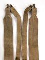 British WWII, Pair of Pattern 1937 Haversack shoulder straps (Left and right  webbing L straps ) used. A set of brass buckles included ( no picture )