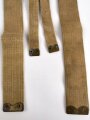 British WWII, Pair of Pattern 1937 Haversack shoulder straps (Left and right  webbing L straps ) used. A set of brass buckles included ( no picture )