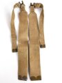 British WWII, Pair of Pattern 1937 Haversack shoulder straps (Left and right  webbing L straps ) used. A set of brass buckles included ( no picture )