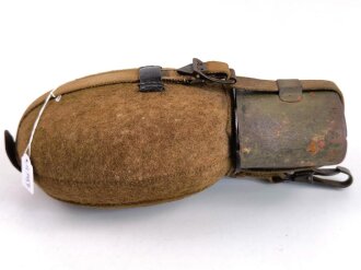 Feldflasche Wehrmacht, Ausführung 1 Liter, ungereinigtes Stück