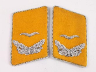 Luftwaffe, Paar Kragenspiegel für einen Leutnant des fliegenden Personals oder Fallschirmjäger