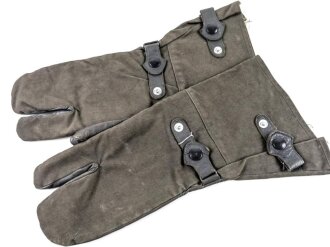 Paar Handschuhe für Kradmelder der Wehrmacht. Leicht getragenes Paar, Grösse 10