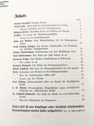 "Der Hoheitsträger" Folge VI, 2. Jahrgang Juni 1938, 40 Seiten, DIN A4