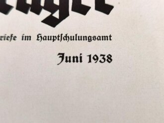 "Der Hoheitsträger" Folge VI, 2. Jahrgang Juni 1938, 40 Seiten, DIN A4