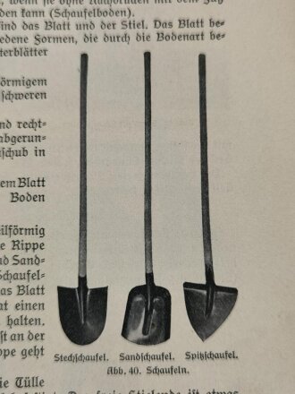 Reichsarbeitsdienst "Handbuch der Arbeitstechnik" Heft 1  Arbeits und Gerätekunde 1937, 110 Seiten, DIN A5