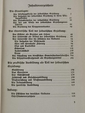 "Das Wesen der soldatischen Erziehung", 226 Seiten, DIN A5