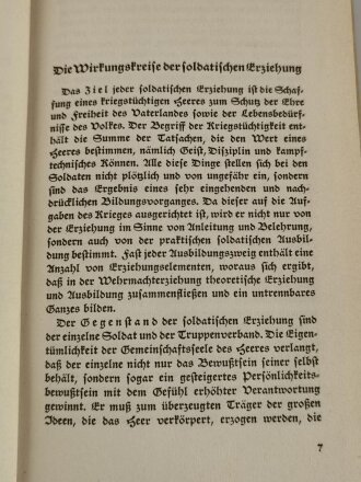 "Das Wesen der soldatischen Erziehung", 226 Seiten, DIN A5