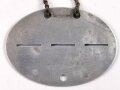 Erkennungsmarke Wehrmacht aus Aluminium eines Angehörigen " 4. Kp.Ers.Btl.195 " 4. Kompanie Ersatz Bataillon 195