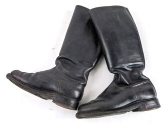 Paar Stiefel für Offiziere aus der Zeit des 2.Weltkrieg. Ungereinigtes Paar, Sohlenlänge 29,5cm