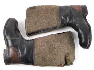 Paar Filz/ Leder Stiefel für Mannschaften der...