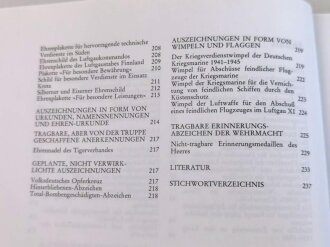 "Auszeichnungen des Deutschen Reiches 1936-1945", 255 Seiten, über DIN A5