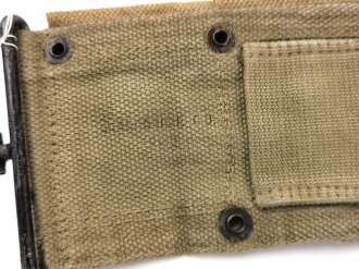 U.S. WWII cartridge belt for M1 rifle, 10 pocket, well used