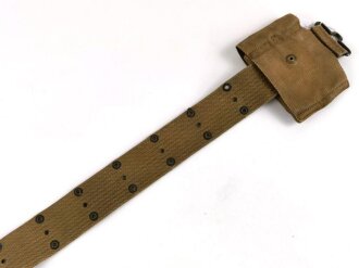 U.S. WWI,  pistol belt with attached pistol magazine pouch