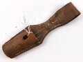 1.Weltkrieg Sachsen, ungeschwärzter Koppelschuh für 84/98 , SG98lang usw. Hersteller aus Dresden, Kammerstück des I.R. 103